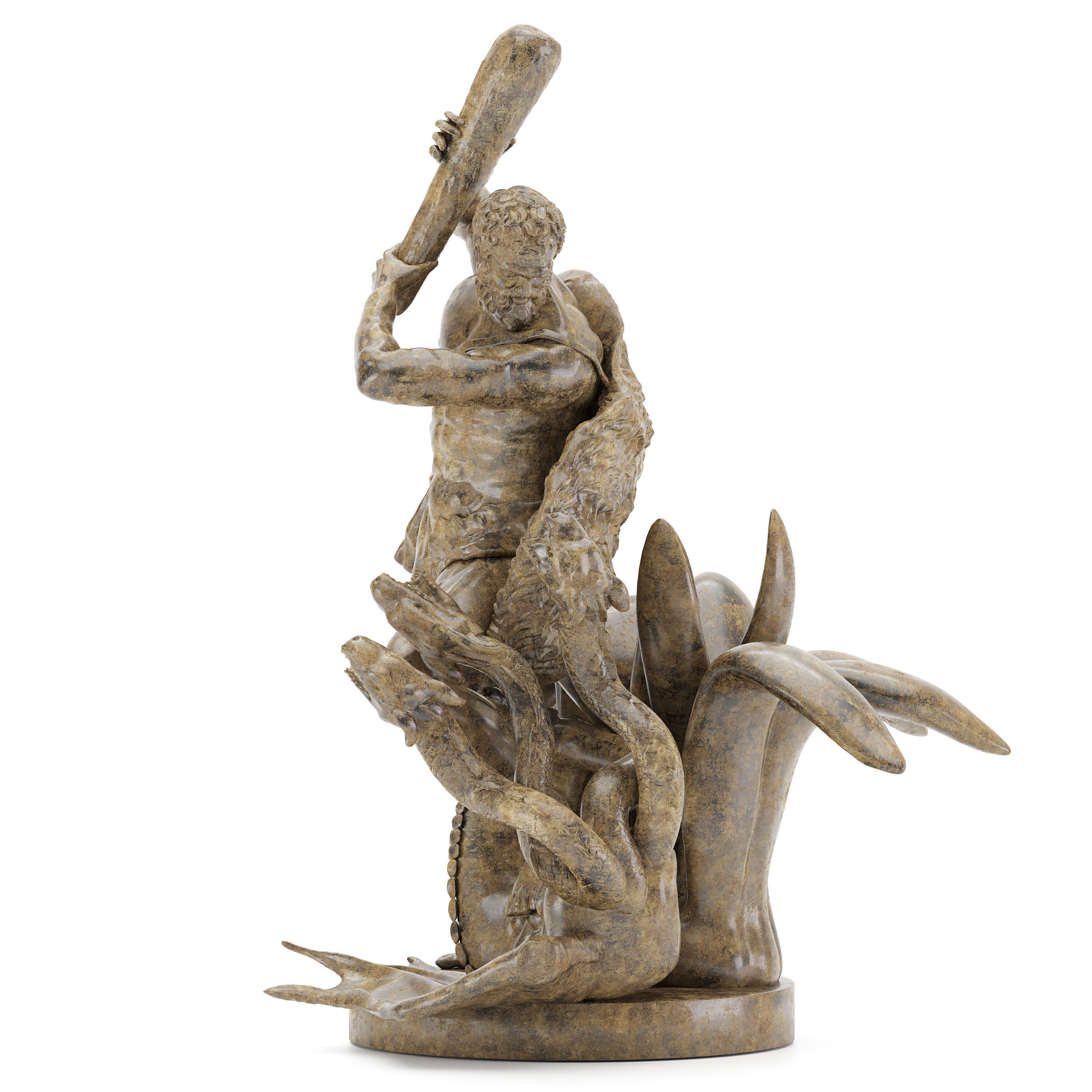 Sculpture of Farnese Hercules 3D Model 3D model_4