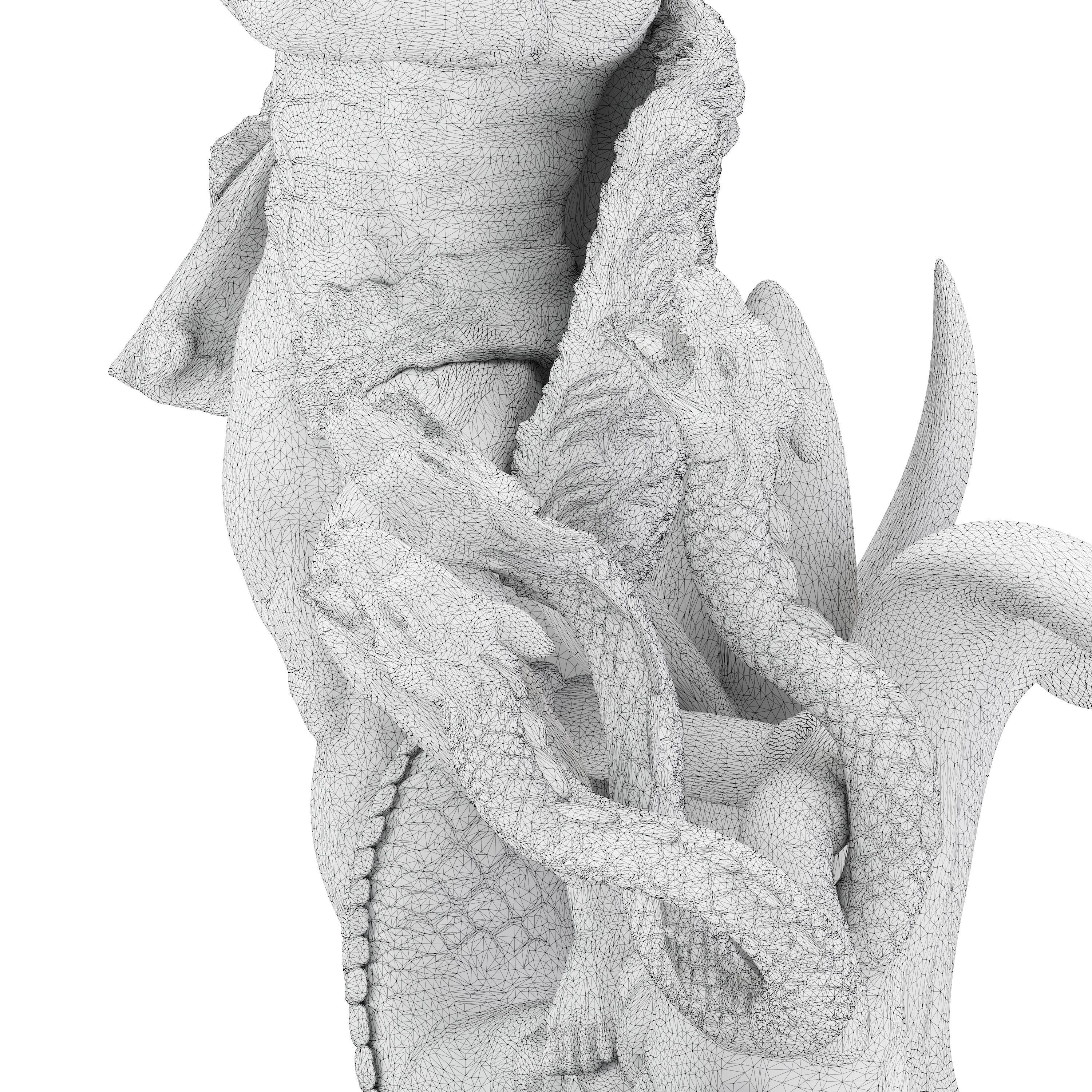 Sculpture of Farnese Hercules 3D Model 3D model_32