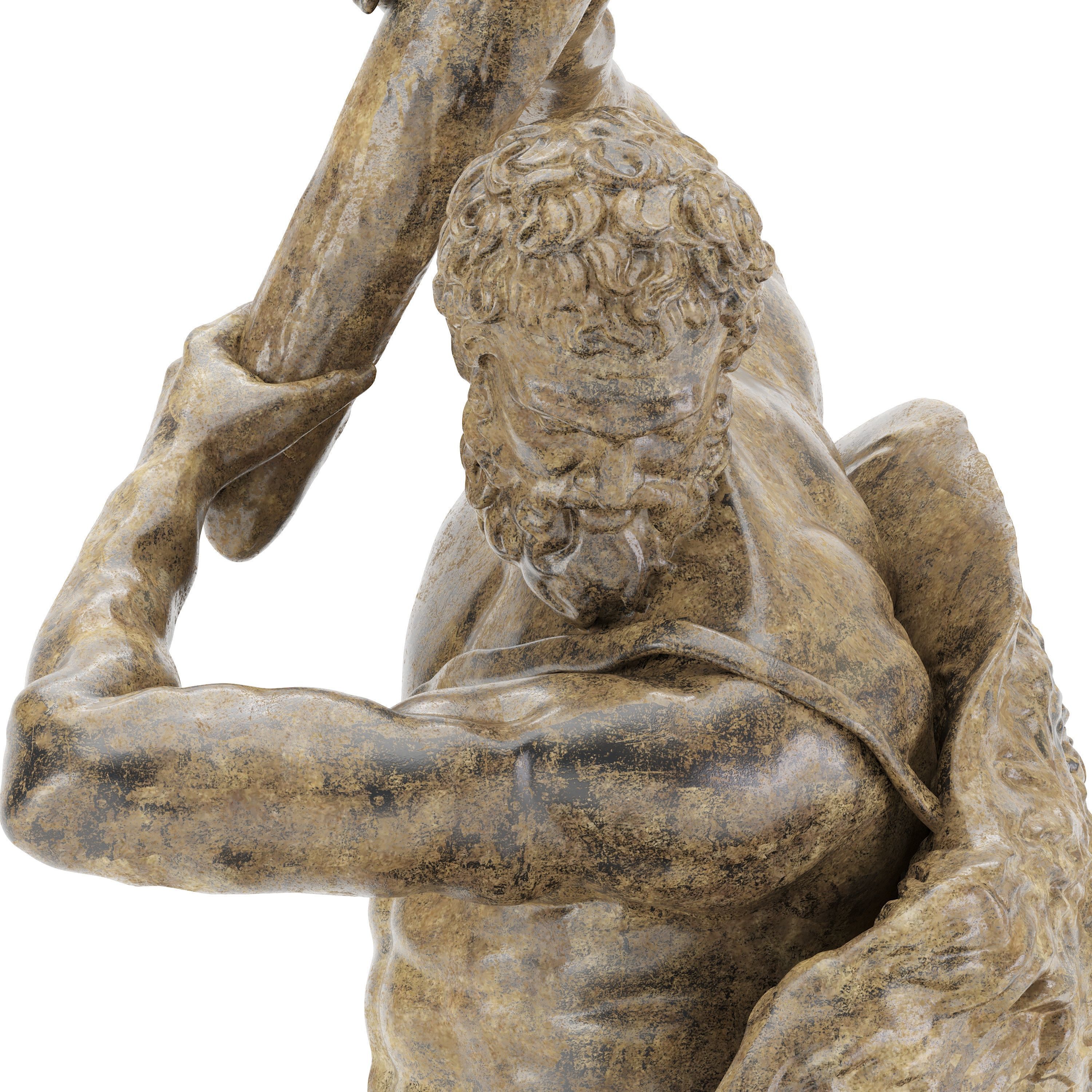 Sculpture of Farnese Hercules 3D Model 3D model_54