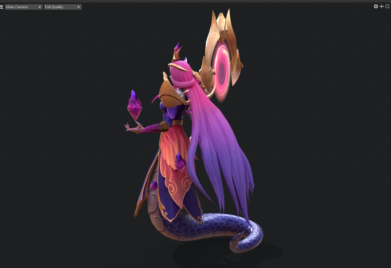 Alyssa Low-poly 3D model_10