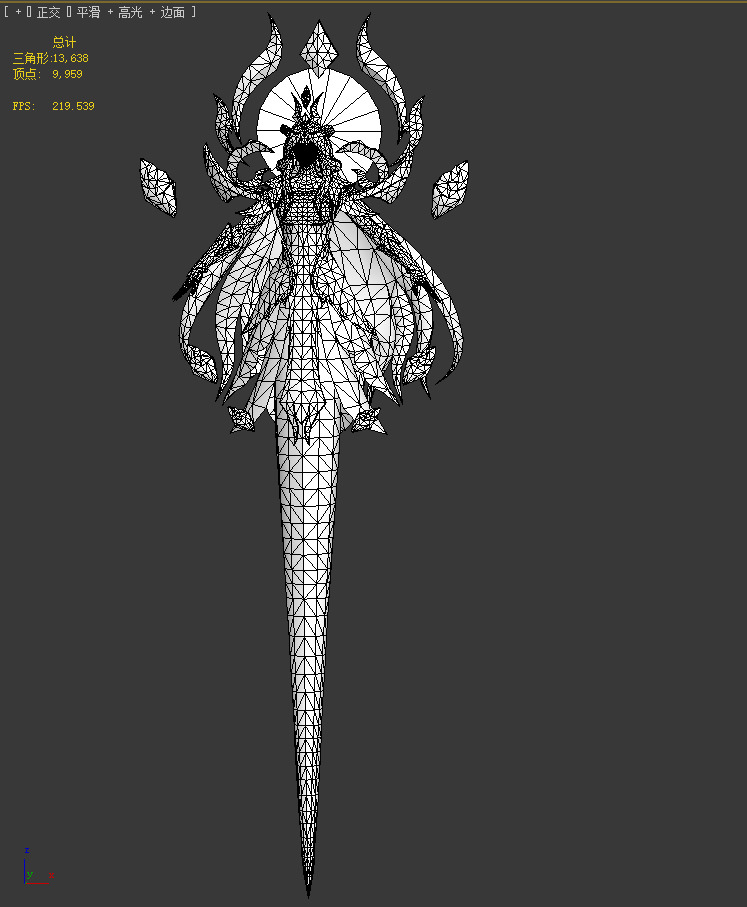 Alyssa Low-poly 3D model_23