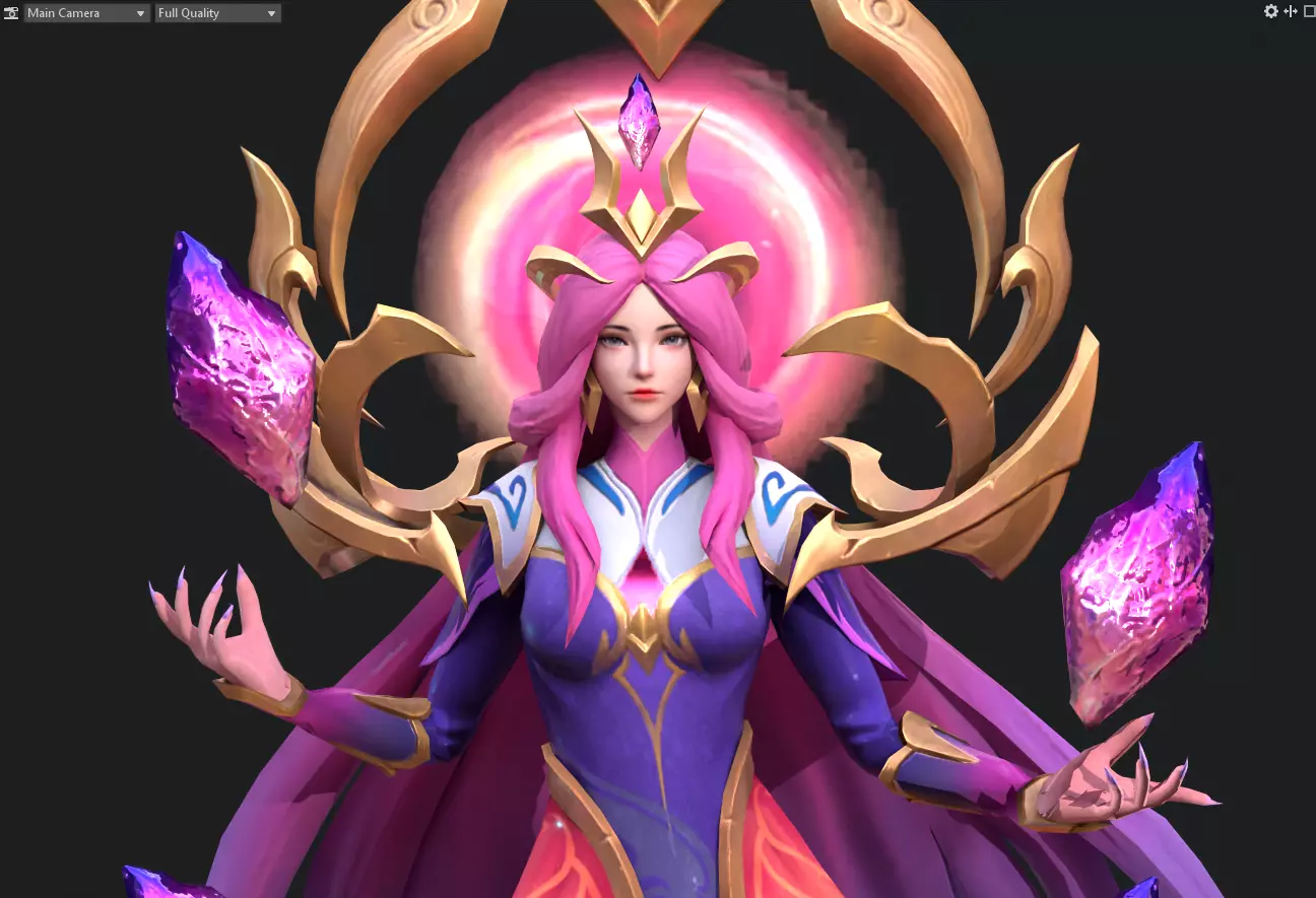 Alyssa Low-poly 3D model_0