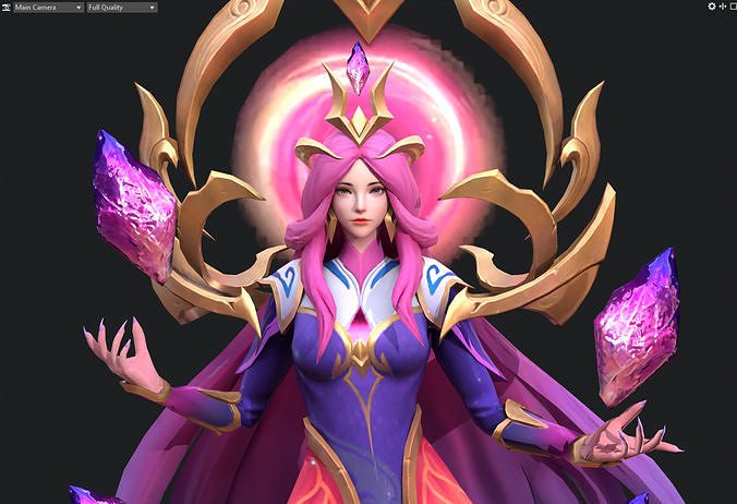 Alyssa Low-poly 3D model