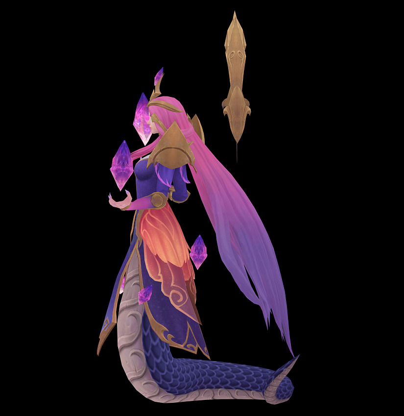 Alyssa Low-poly 3D model_16