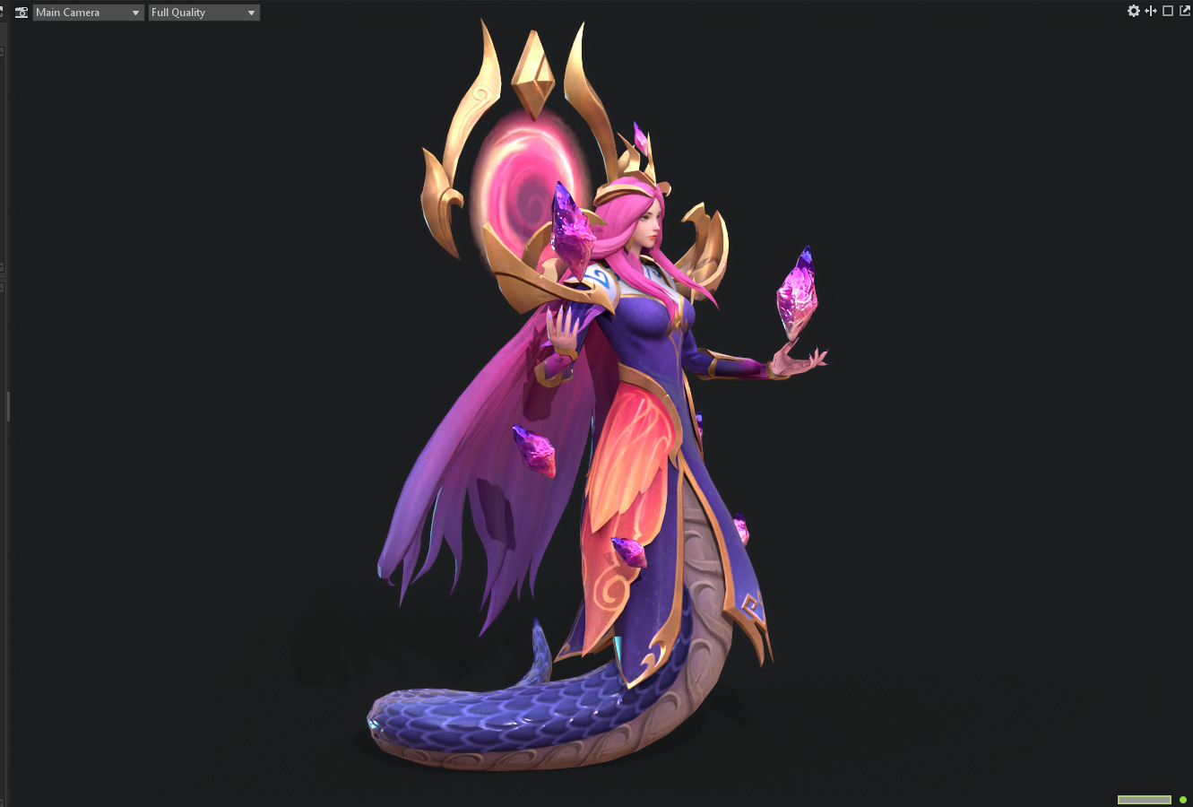 Alyssa Low-poly 3D model_5