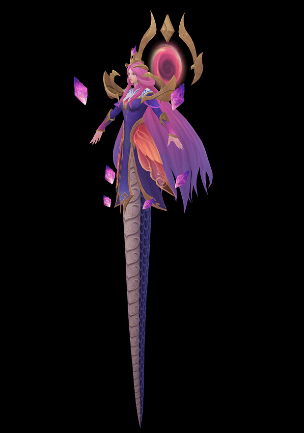 Alyssa Low-poly 3D model_21