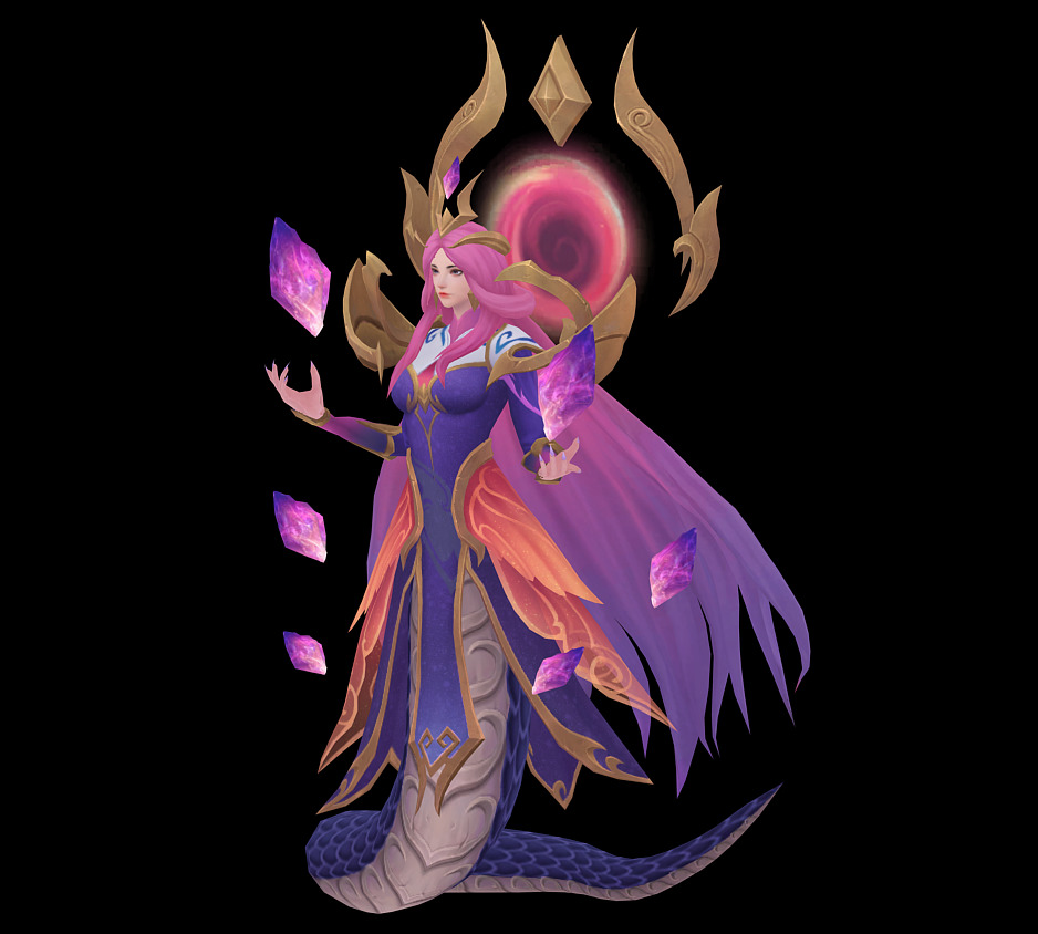 Alyssa Low-poly 3D model_17