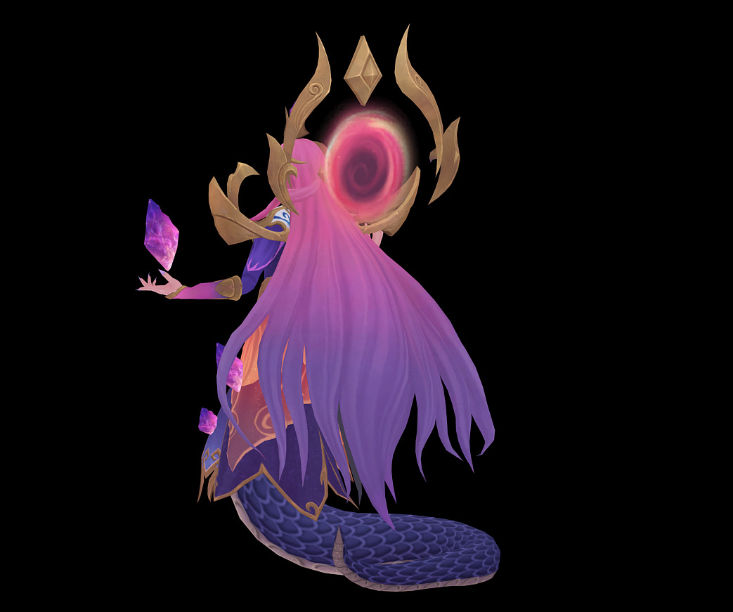 Alyssa Low-poly 3D model_15