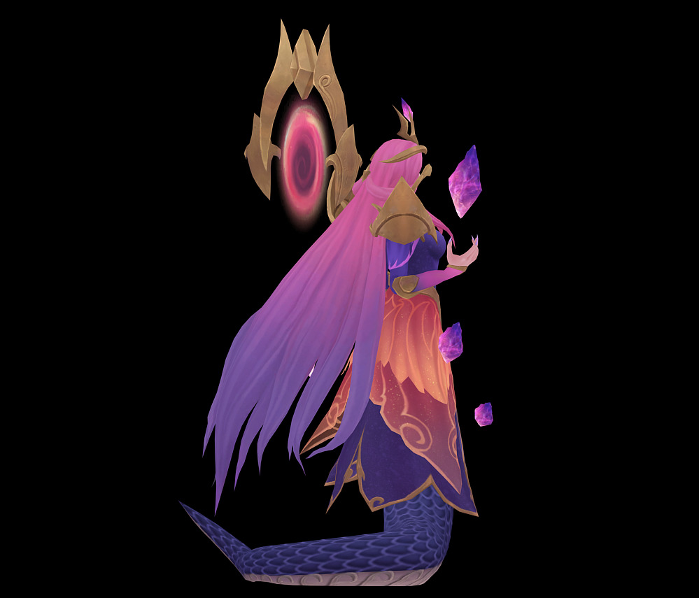 Alyssa Low-poly 3D model_13