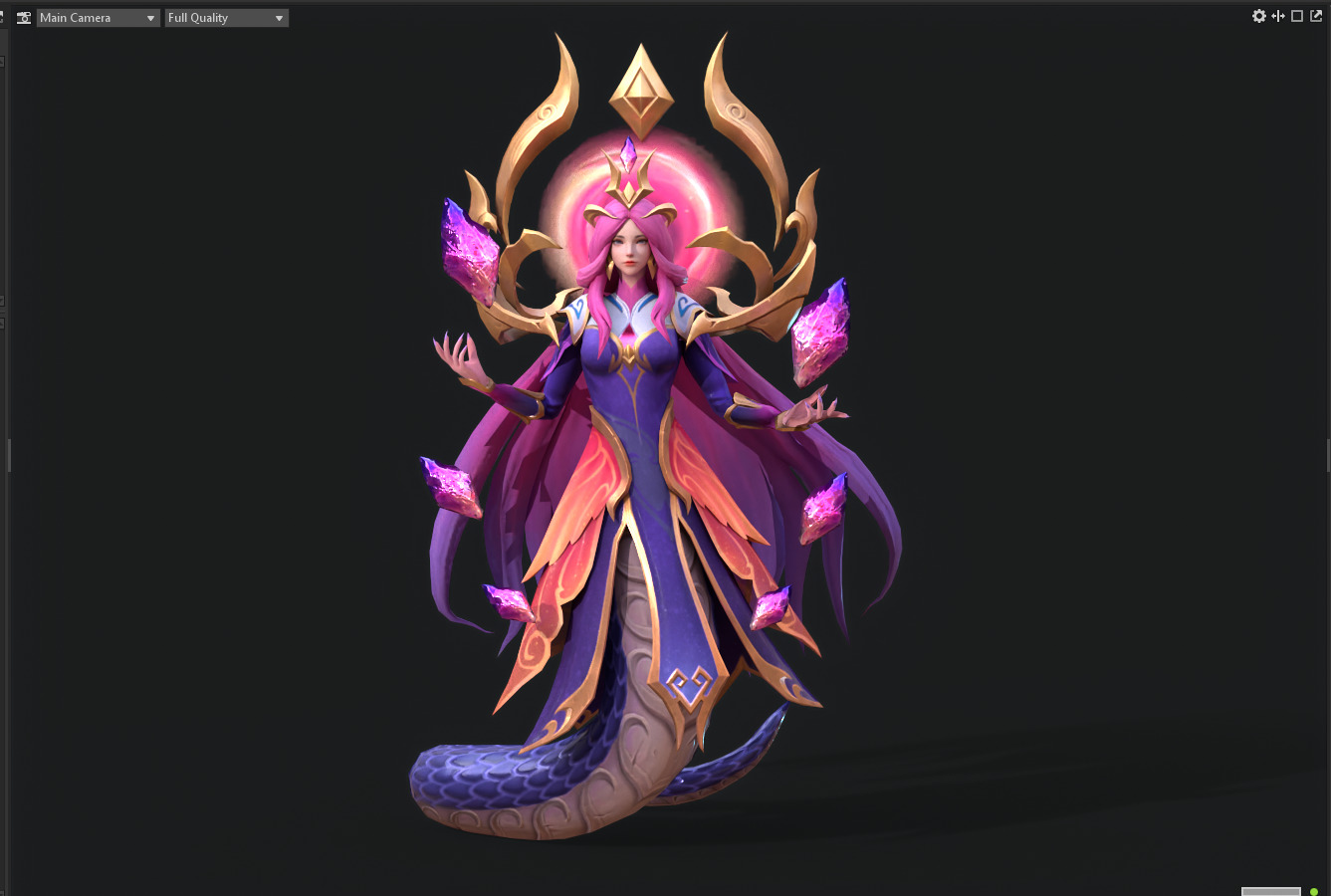 Alyssa Low-poly 3D model_12