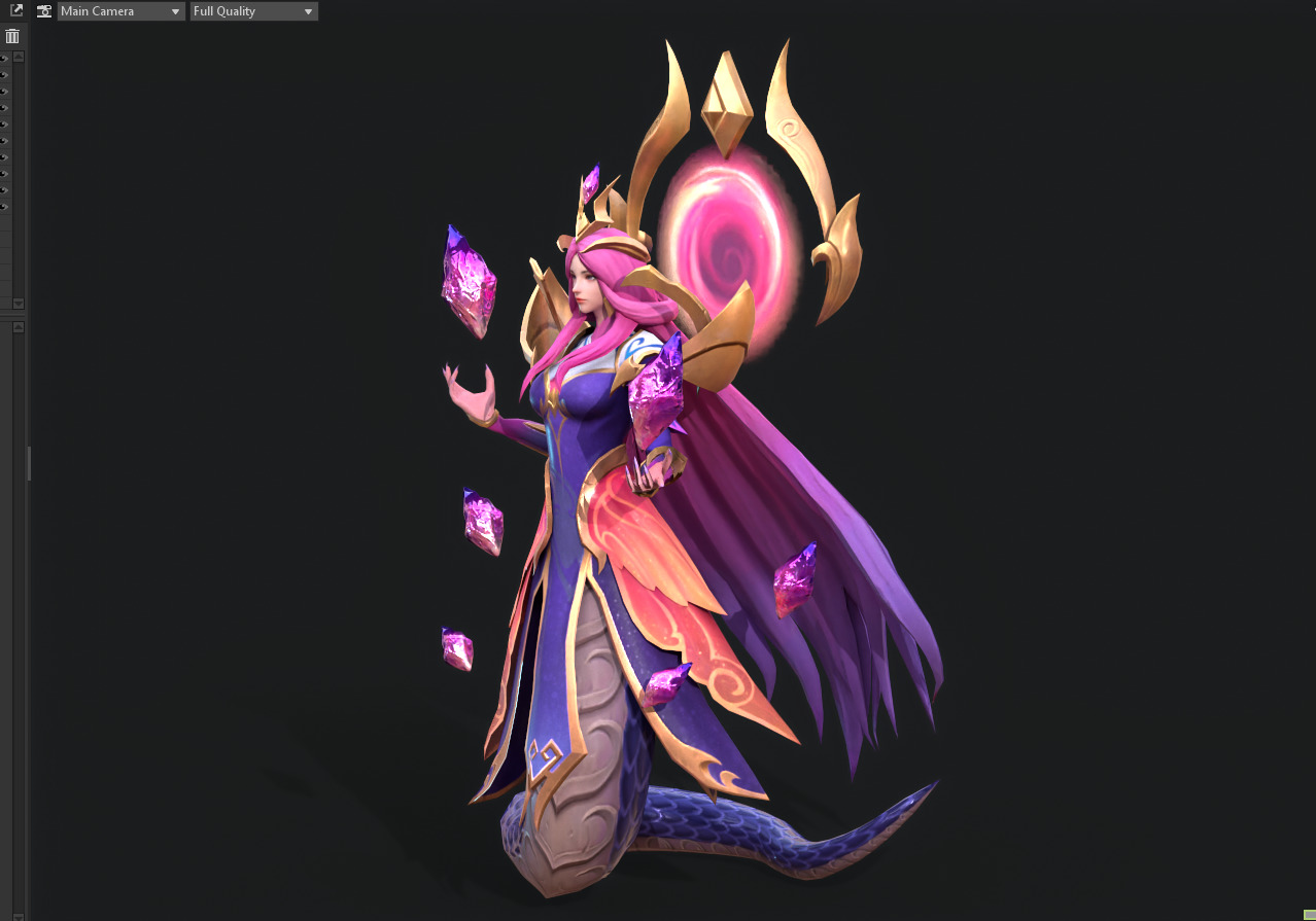 Alyssa Low-poly 3D model_7