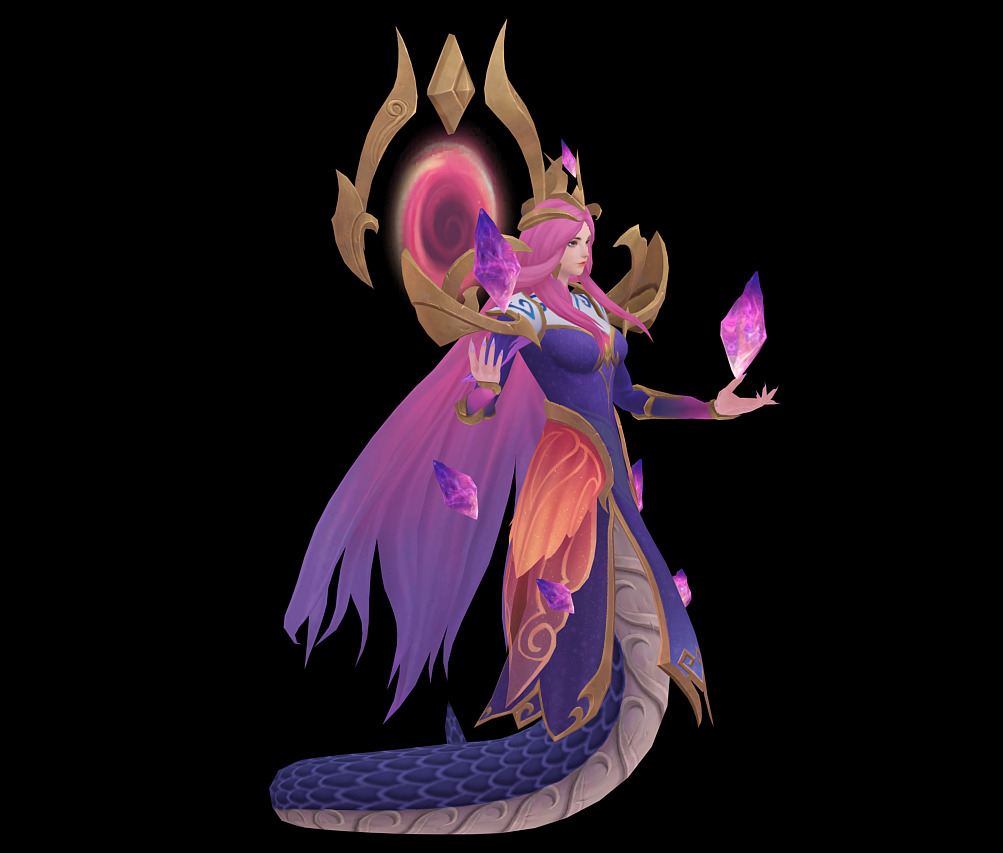 Alyssa Low-poly 3D model_11