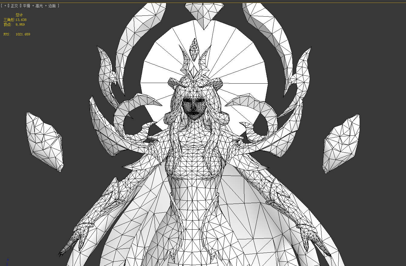 Alyssa Low-poly 3D model_8