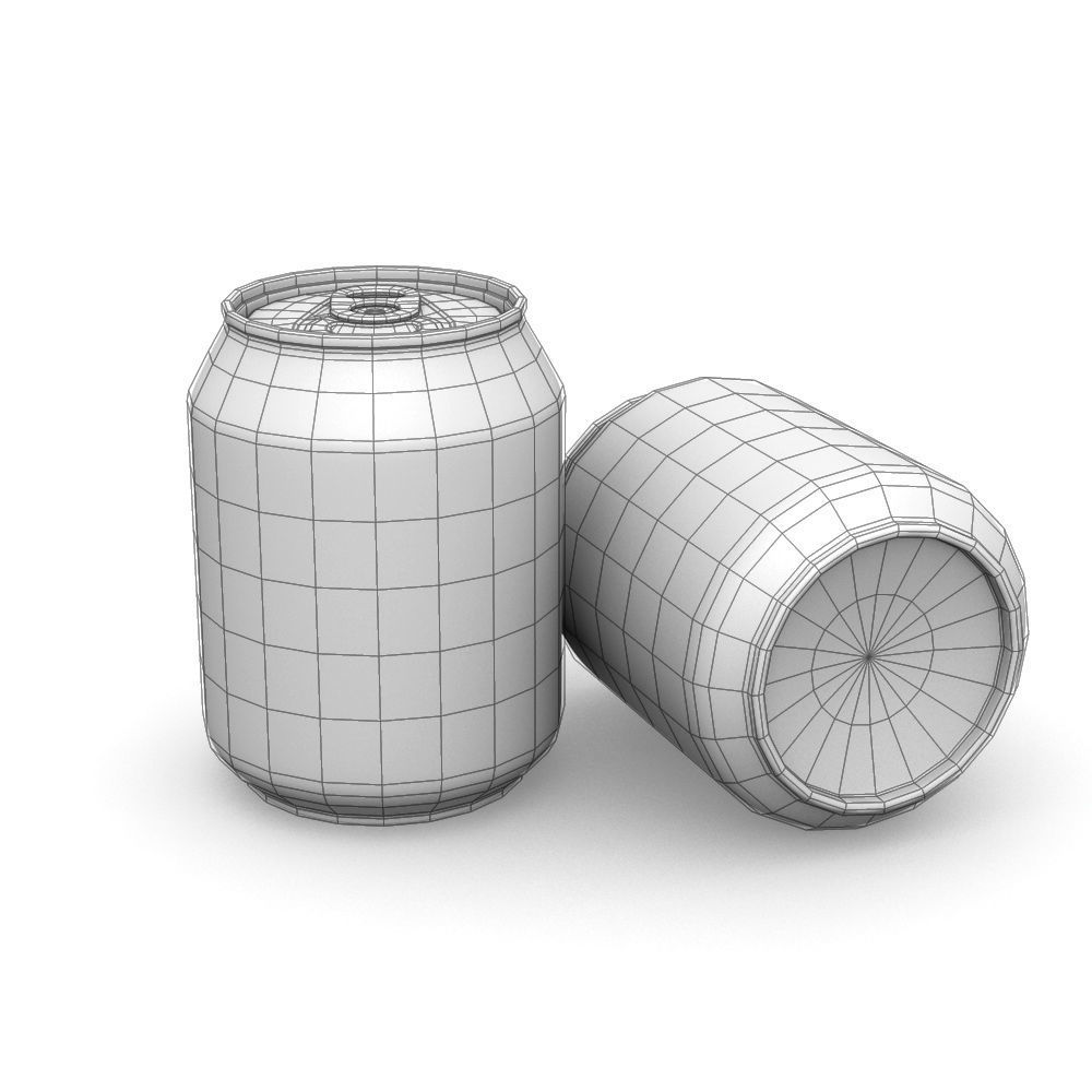 Drinks Can - 237ml Standard Low-poly 3D model_4