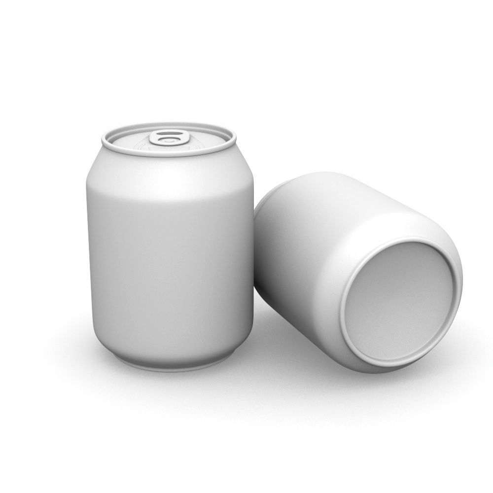 Drinks Can - 237ml Standard Low-poly 3D model_2