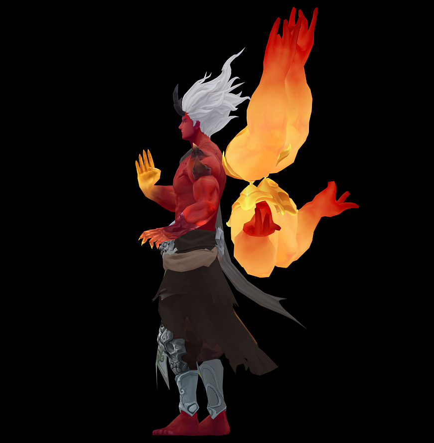 asura Low-poly 3D model_5