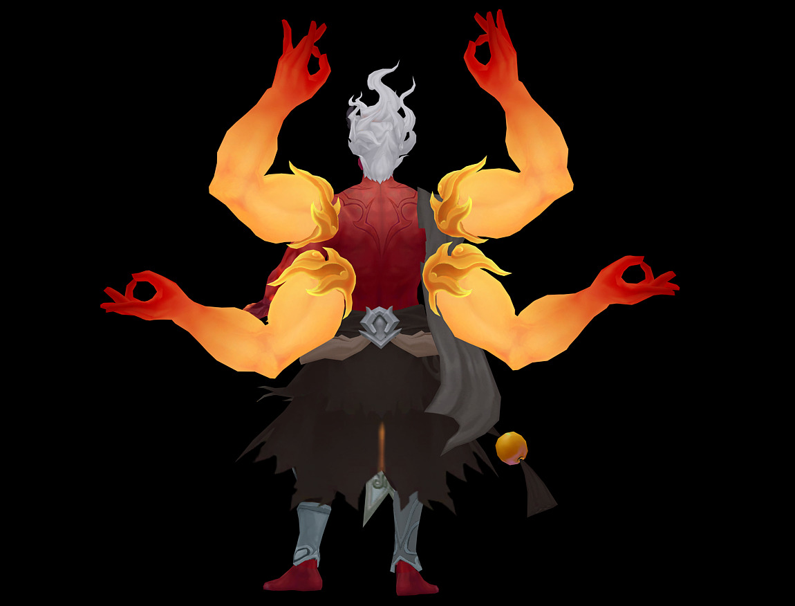 asura Low-poly 3D model_6