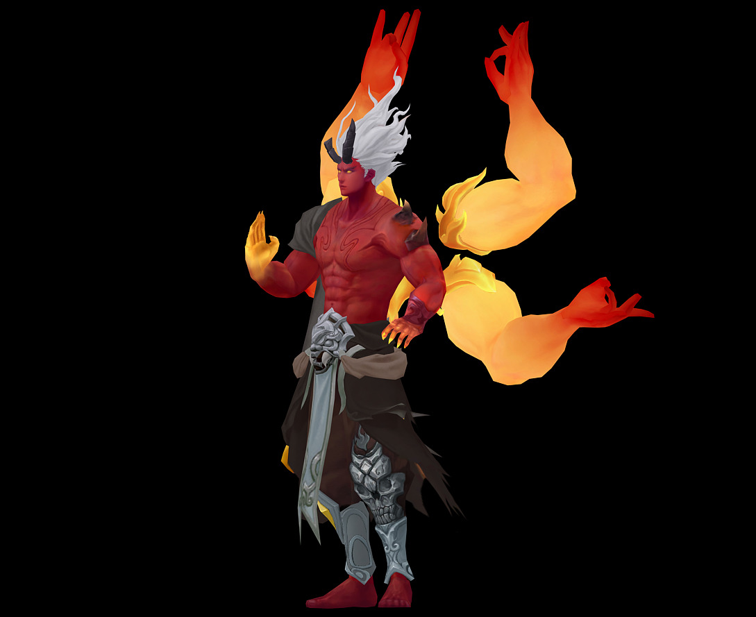 asura Low-poly 3D model_4