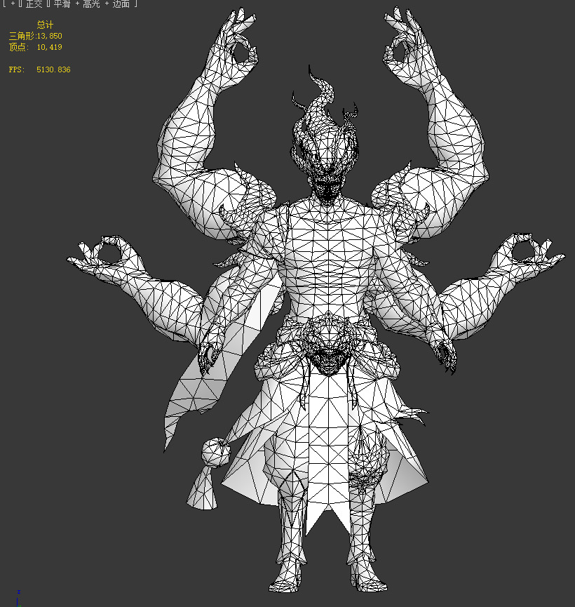 asura Low-poly 3D model_15