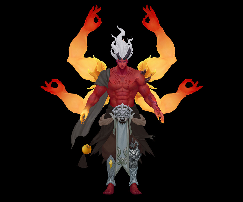 asura Low-poly 3D model_12