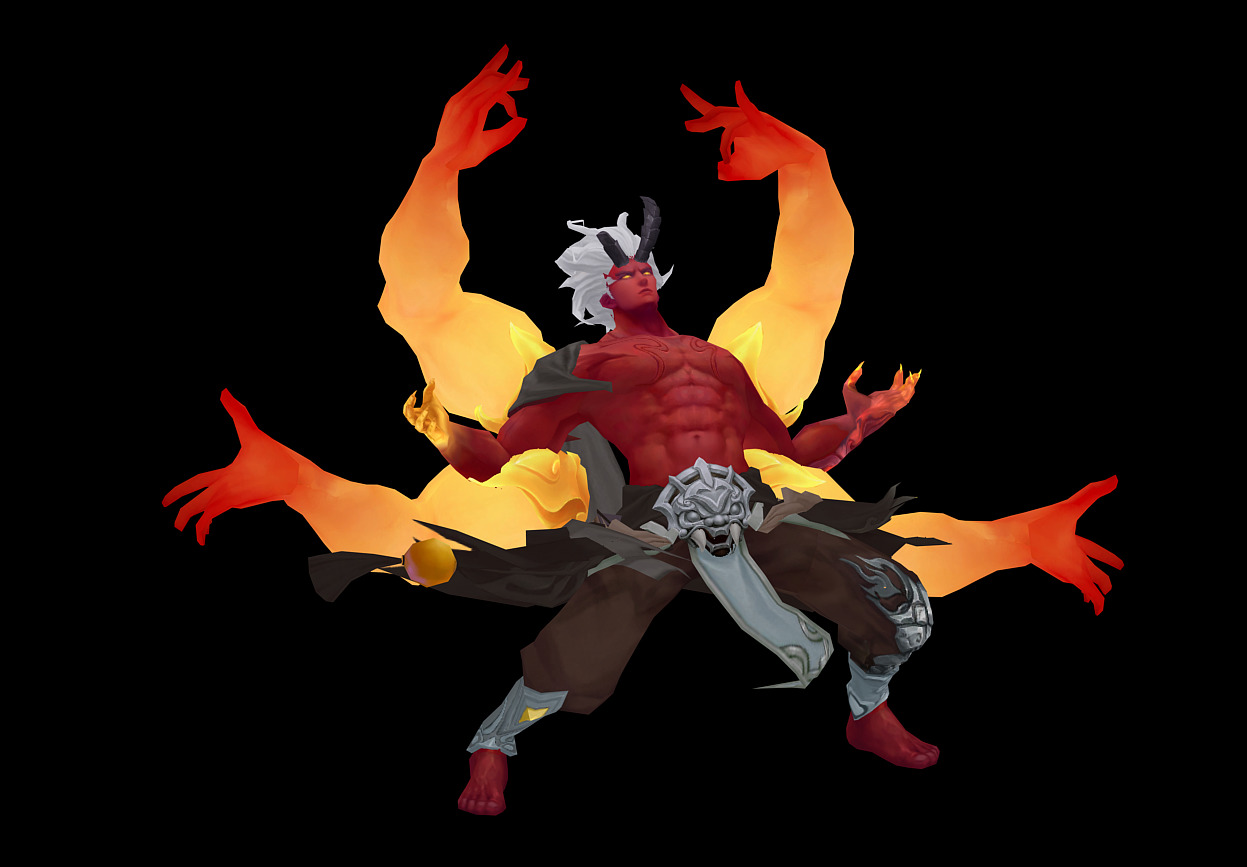asura Low-poly 3D model_10