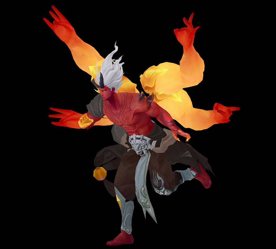 asura Low-poly 3D model_9