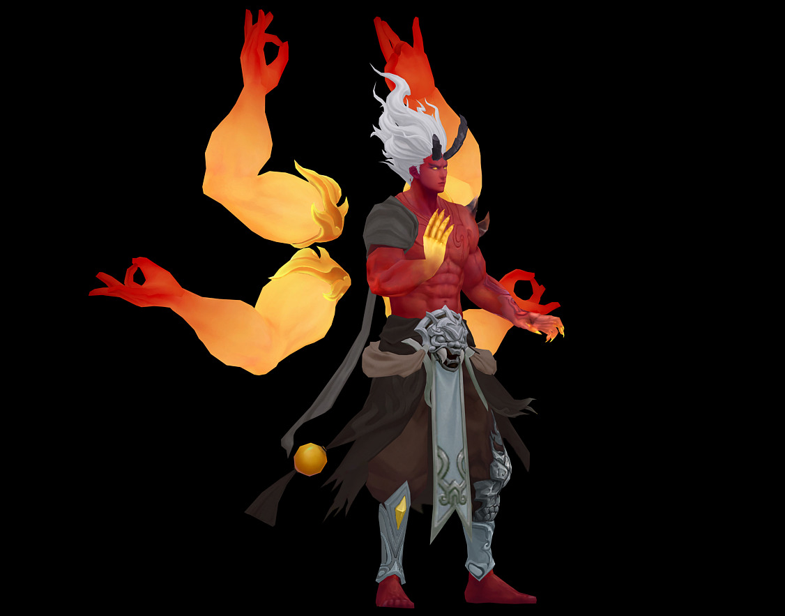 asura Low-poly 3D model_7