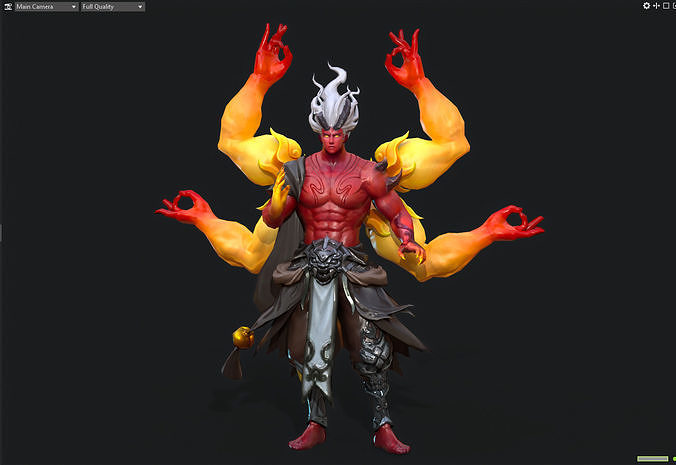 asura Low-poly 3D model