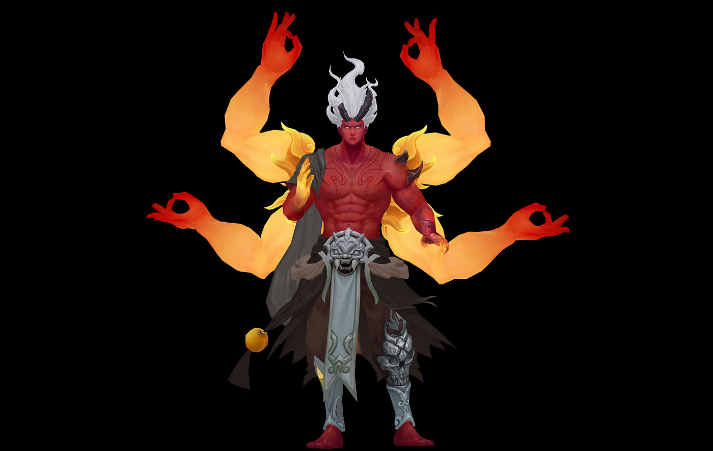 asura Low-poly 3D model_3