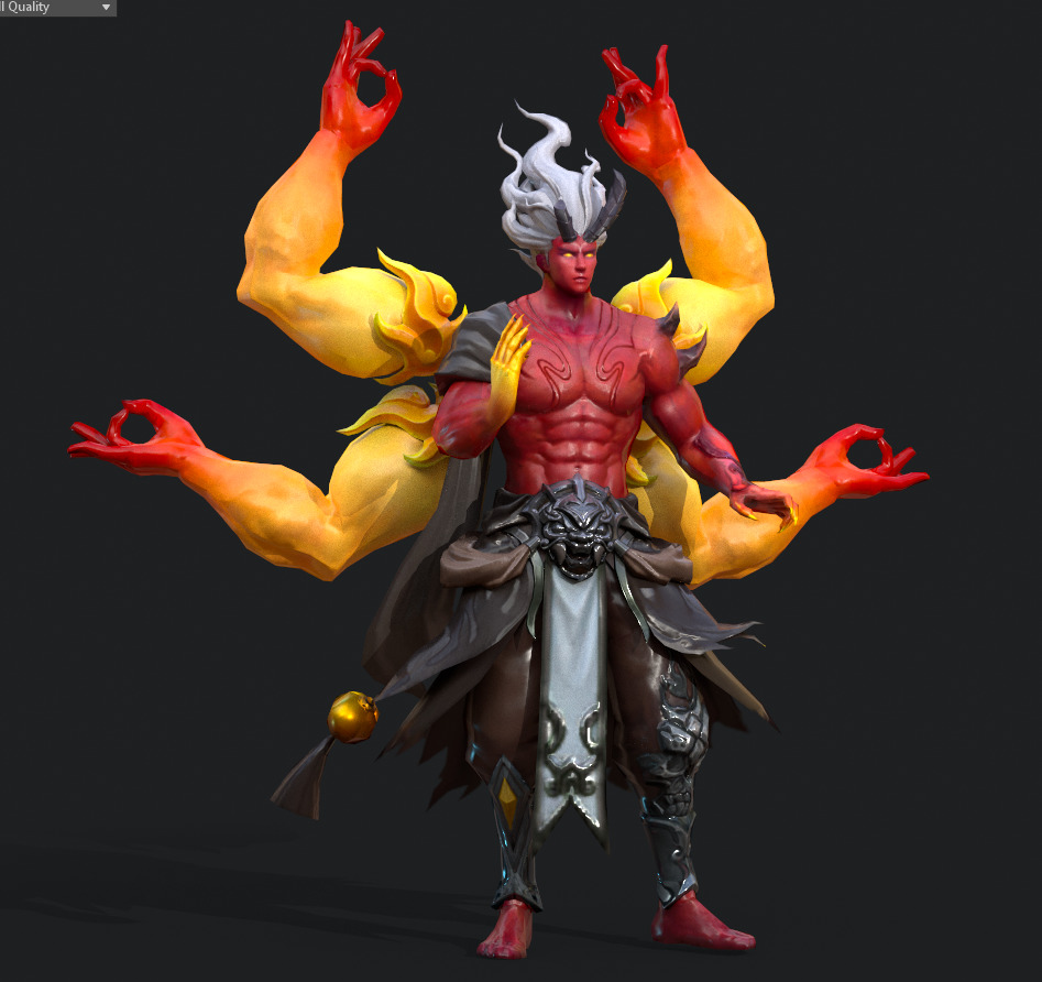 asura Low-poly 3D model_20