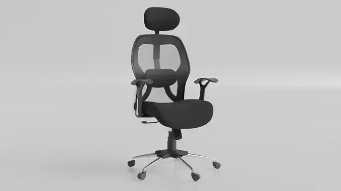 Realistic 3D Office Chair