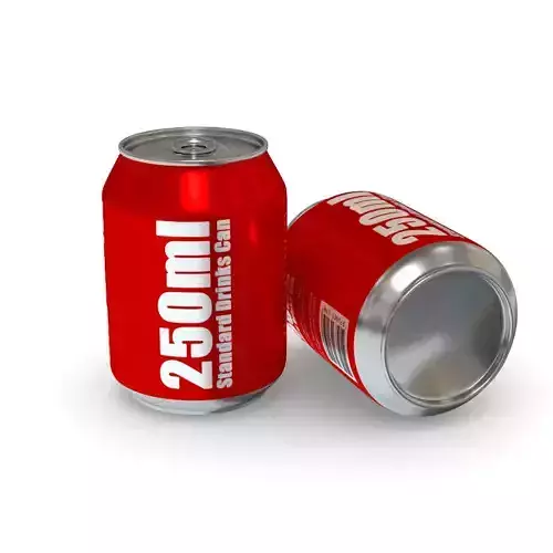 Drinks Can - 250ml Standard Low-poly 3D model