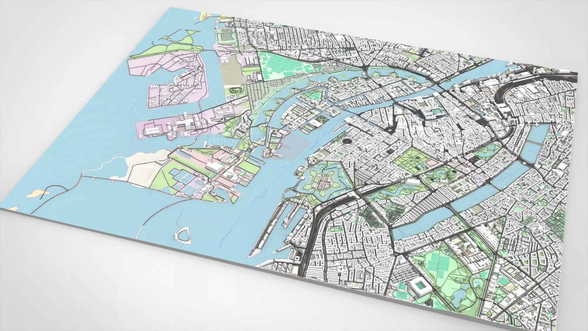 Cityscape Copenhagen Denmark 3D model_0