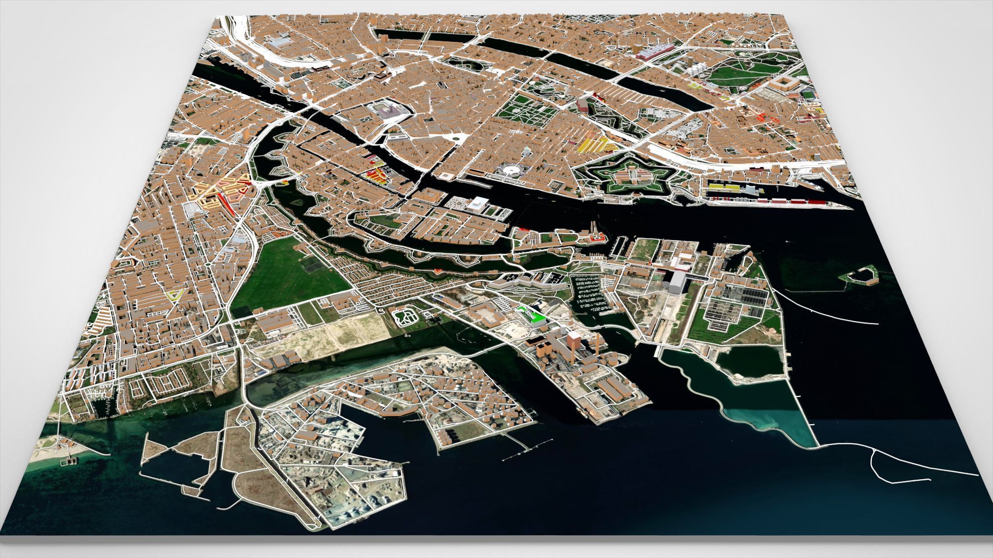 Cityscape Copenhagen Denmark 3D model_6