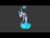 Poseidon Low-poly 3D model_1