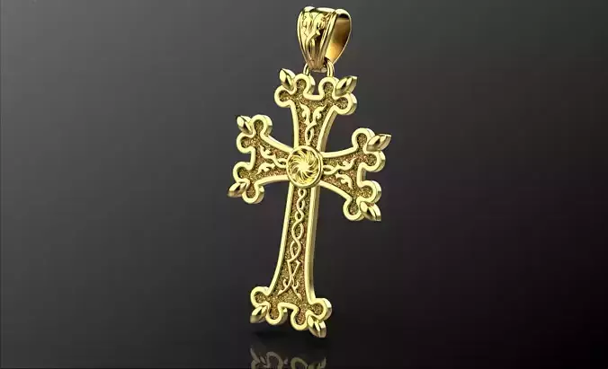 Armenian cross pendant necklace 