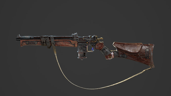 Weapon Gun Pistol Low-poly 3D model