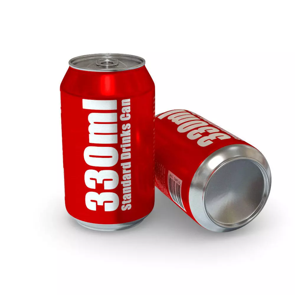 Drinks Can - 330ml Standard Low-poly 3D model_0