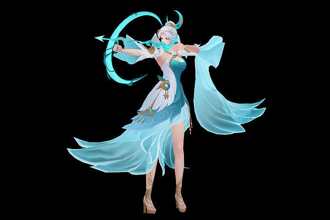 Archer Low-poly 3D model