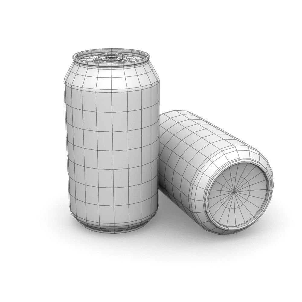 Drinks Can - 355ml Standard Low-poly 3D model_4