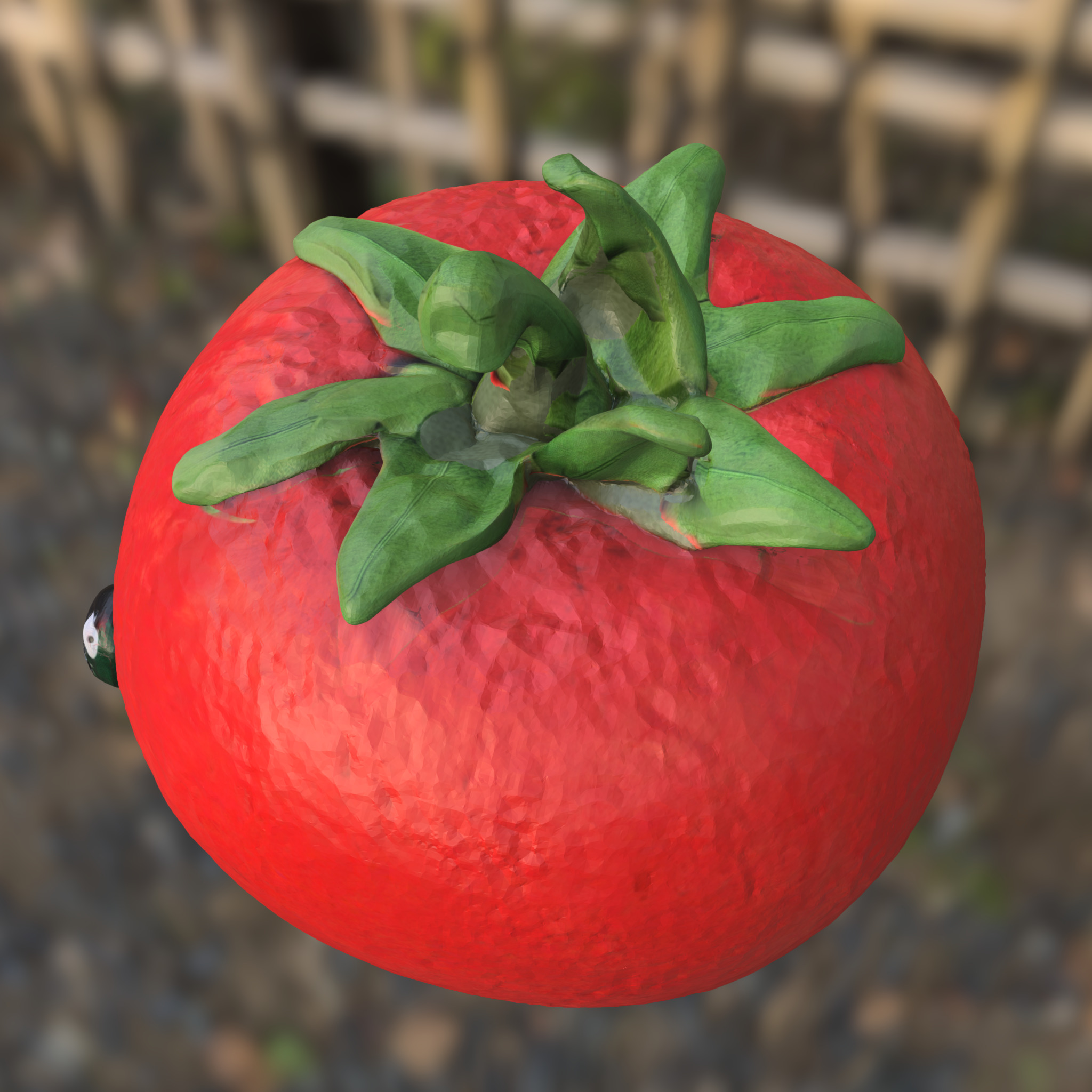 Kawaii Tomato 3D model_2