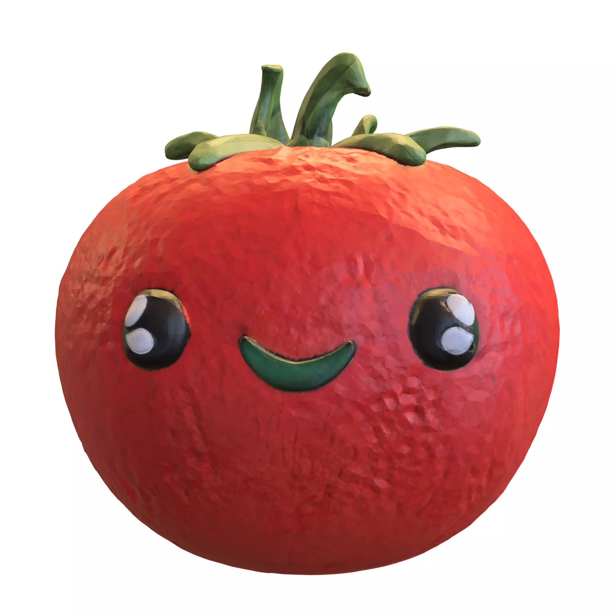 Kawaii Tomato 3D model_0