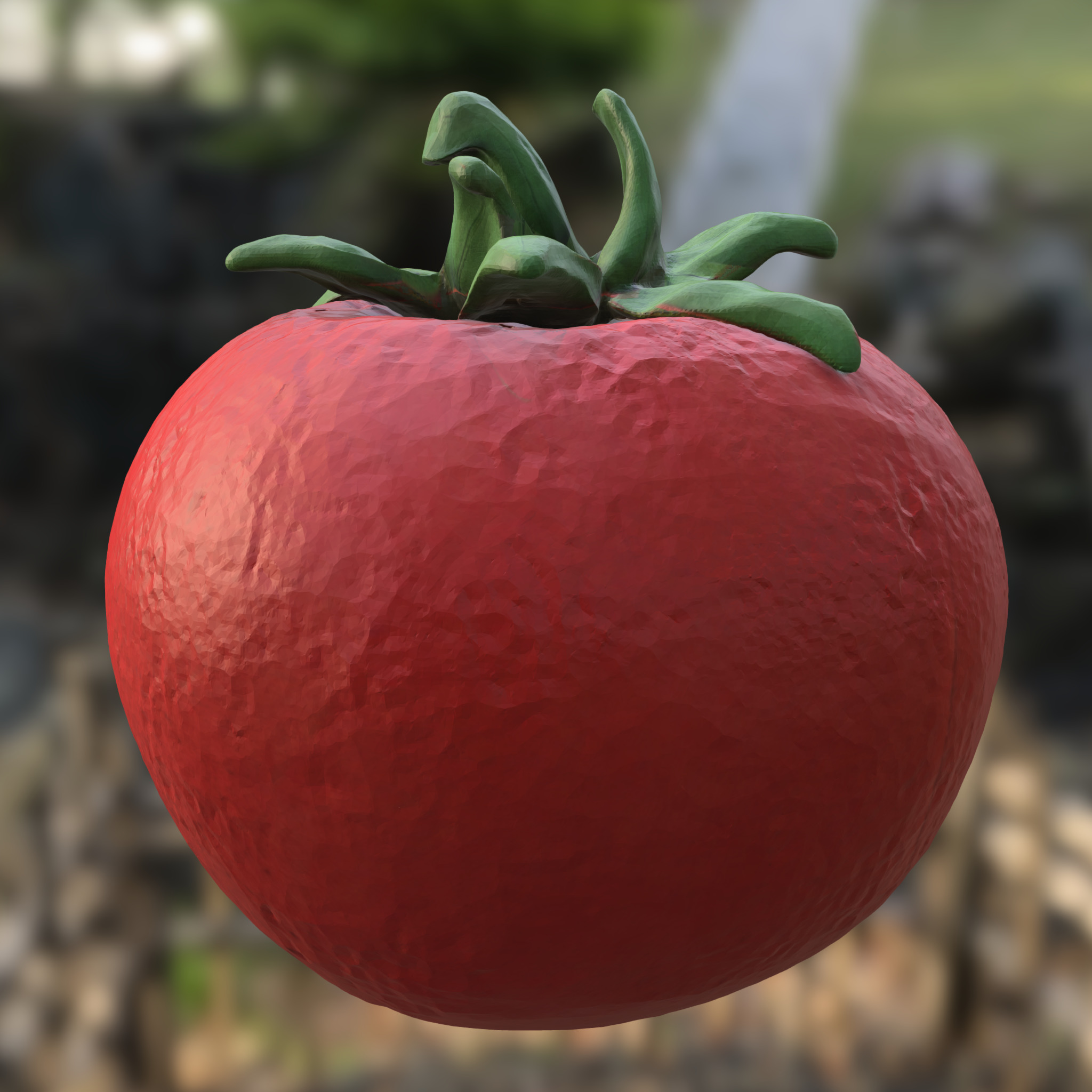 Kawaii Tomato 3D model_4