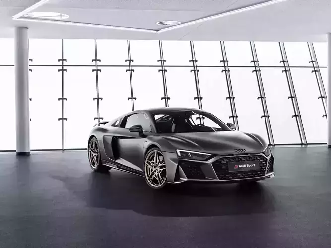 Audi R8 V10 Decennium rigged 3D model