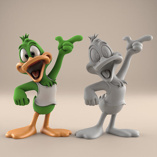 Cute Duck STL Cartoon 3D Print File 3D print model