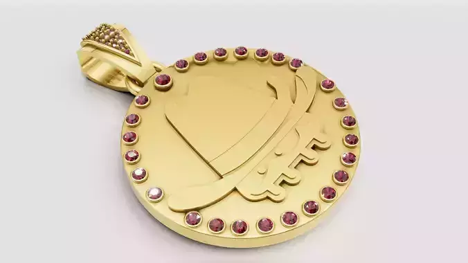 cowboy pendant 3D printable model