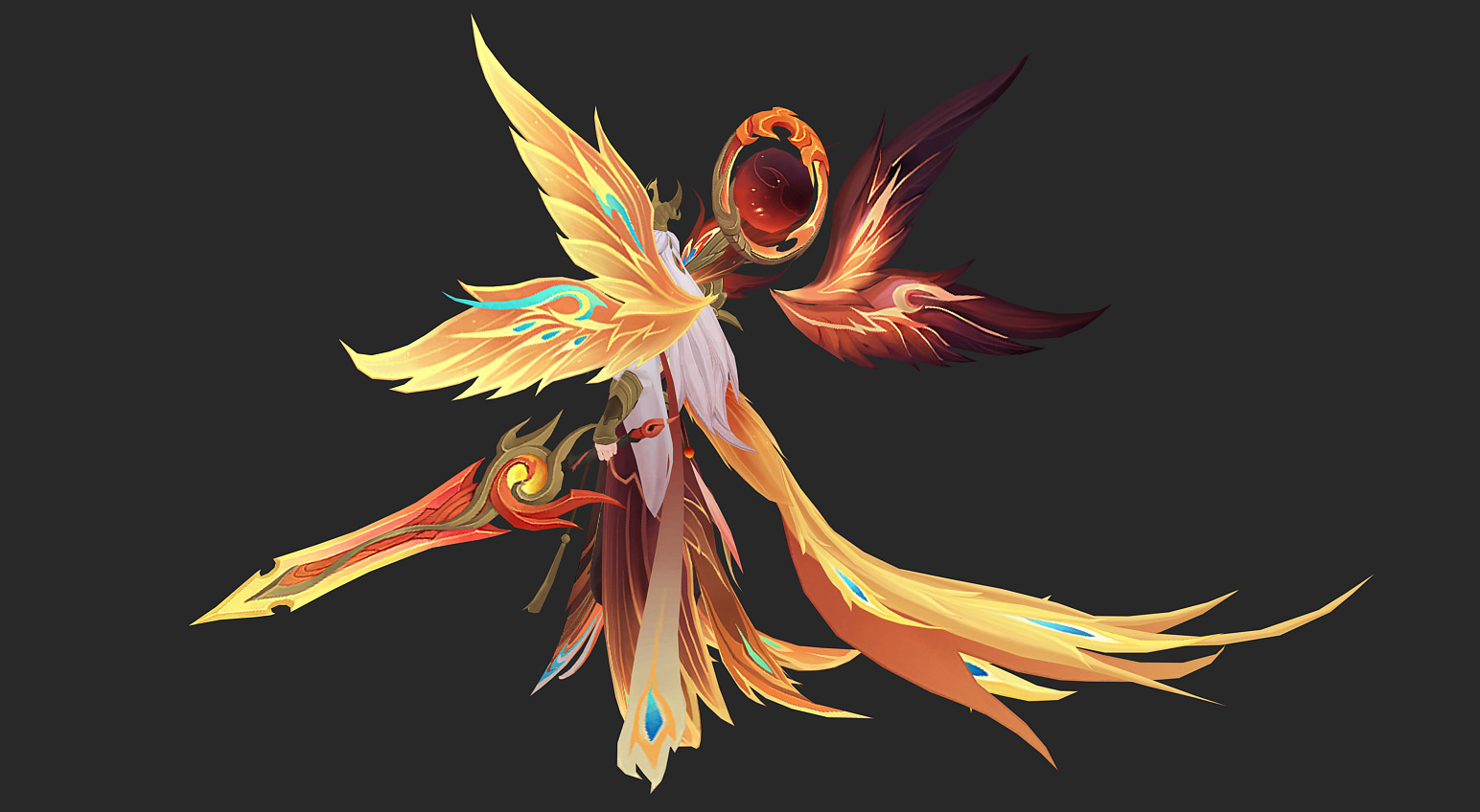 angel Low-poly 3D model_4