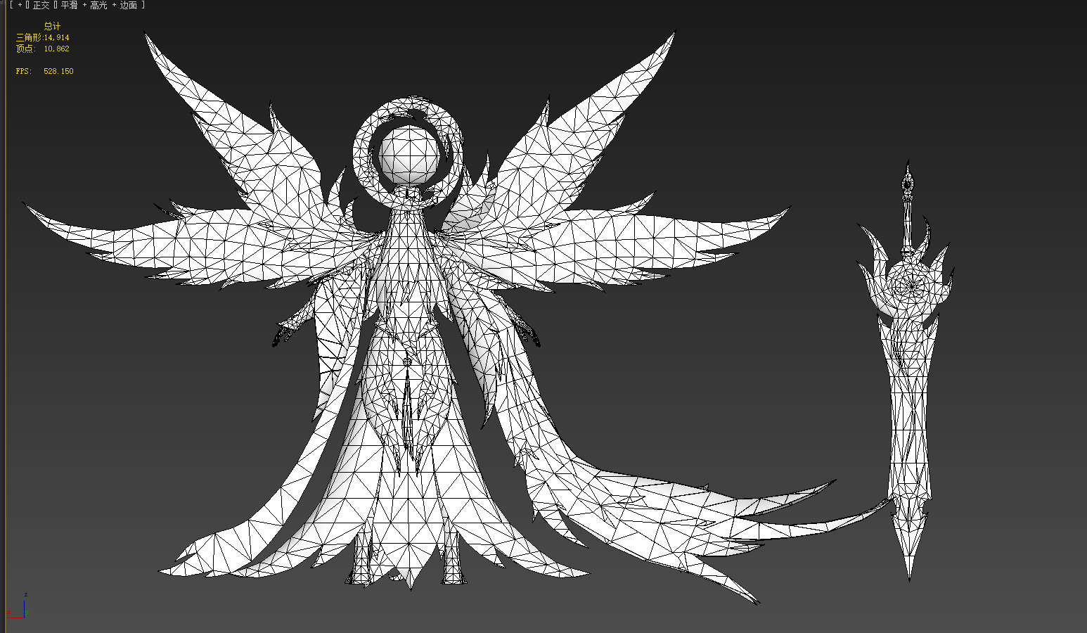 angel Low-poly 3D model_18