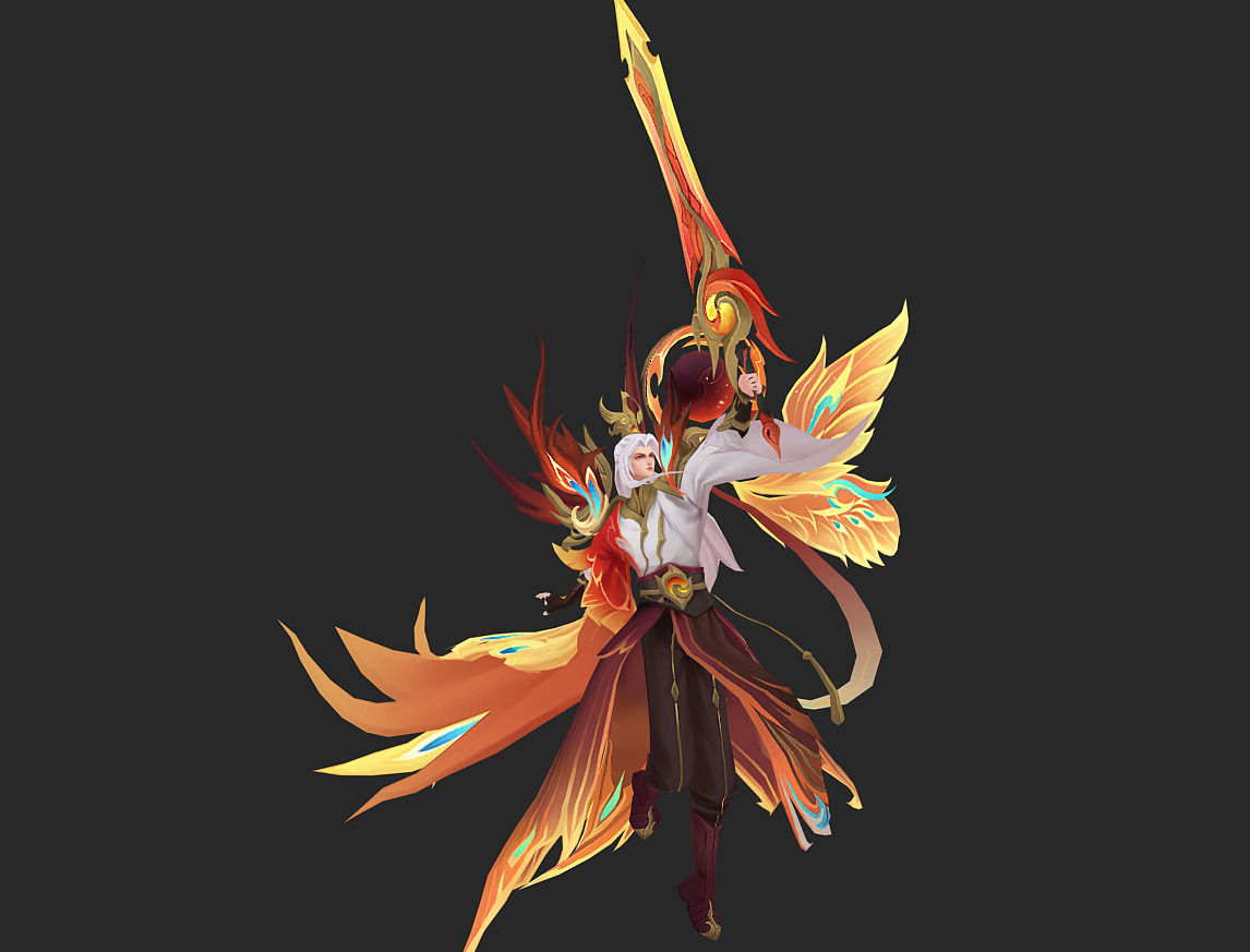 angel Low-poly 3D model_11