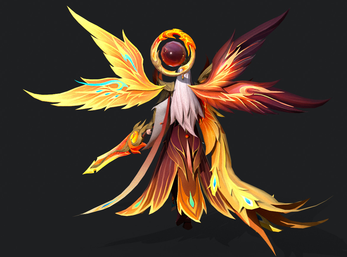 angel Low-poly 3D model_22